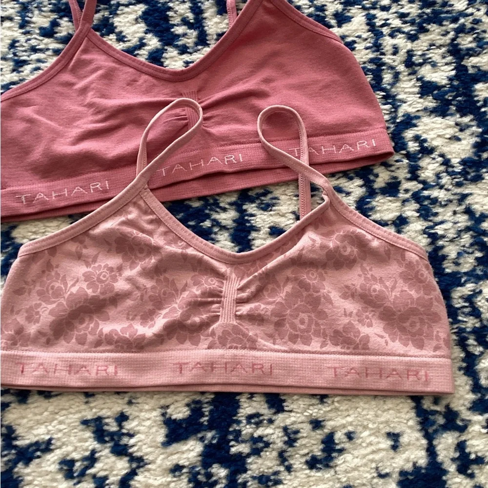 Tahari Pink Lace Bralette Duo - Picture 5 of 16